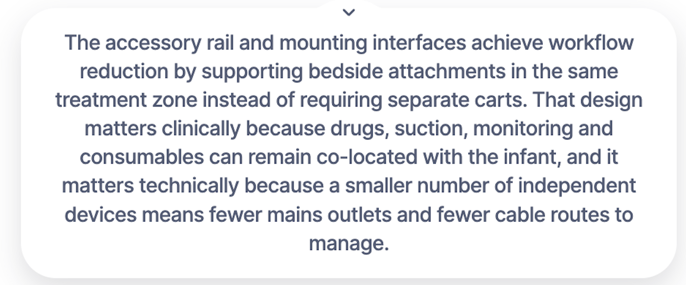 Generated presentation excerpt about Accessory Mounting Interface; open for full-size text.