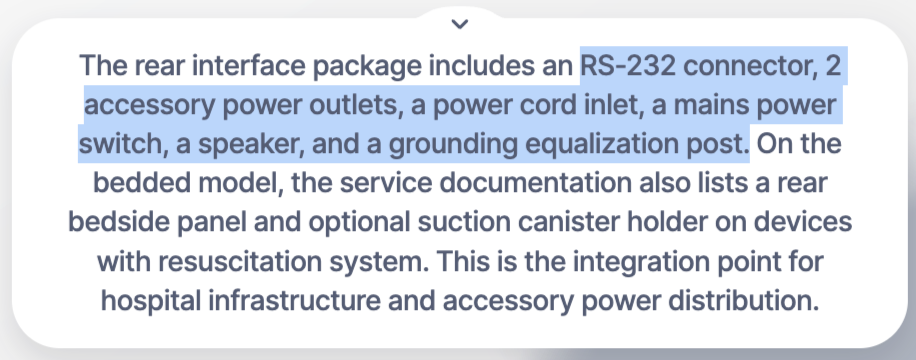 Generated presentation excerpt about RS-232 Connector; open for full-size text.