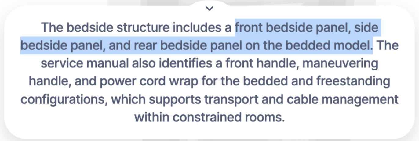 Generated presentation excerpt about Side Bedside Panel; open for full-size text.