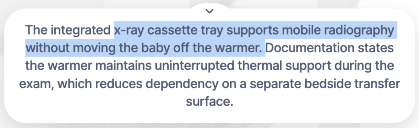 Generated presentation excerpt about X-Ray Cassette Tray; open for full-size text.